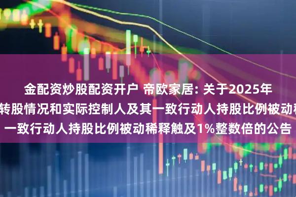 金配资炒股配资开户 帝欧家居: 关于2025年第二季度可转换公司债券转股情况和实际控制人及其一致行动人持股比例被动稀释触及1%整数倍的公告