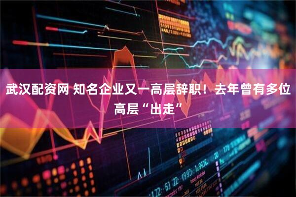 武汉配资网 知名企业又一高层辞职！去年曾有多位高层“出走”
