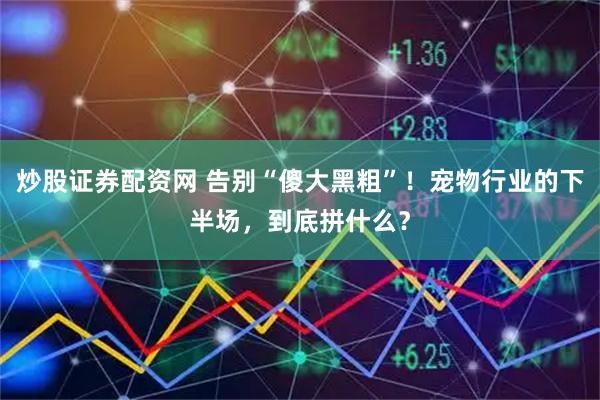 炒股证券配资网 告别“傻大黑粗”！宠物行业的下半场，到底拼什么？